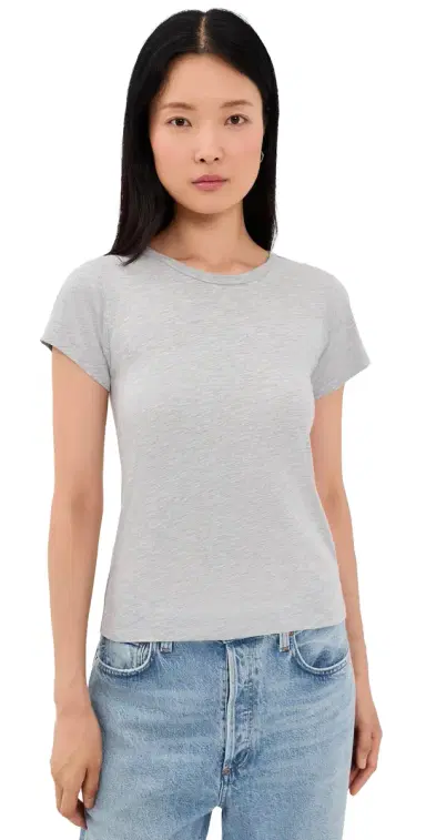 Éterne Fitted T-hirt Heather Grey | Thumbnail 1 Éterne Fitted T-hirt Heather Grey | Thumbnail 1