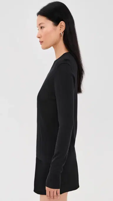 RENGGLI Silk Cashmere Blend Crew Neck Sweater Ink | Thumbnail 4 RENGGLI Silk Cashmere Blend Crew Neck Sweater Ink | Thumbnail 4