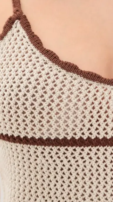 SEROYA Malkie Dress Almond/Cocoa Brown | Thumbnail 6 SEROYA Malkie Dress Almond/Cocoa Brown | Thumbnail 6