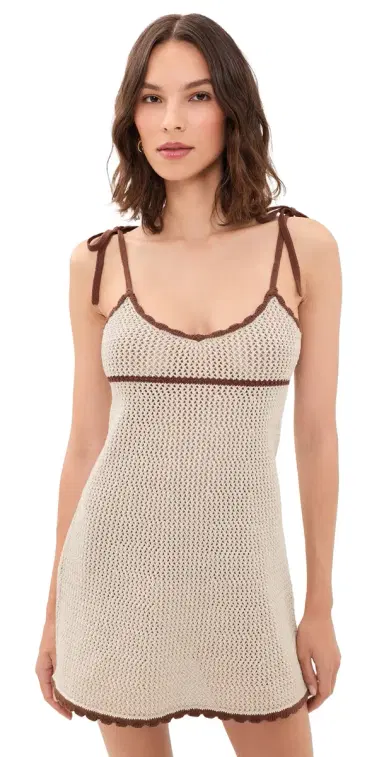 SEROYA Malkie Dress Almond/Cocoa Brown | Thumbnail 1 SEROYA Malkie Dress Almond/Cocoa Brown | Thumbnail 1