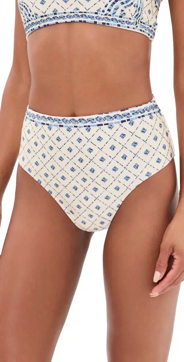Thelma Bikini Bottoms Blue osaic Print Thelma Bikini Bottoms Blue osaic Print
