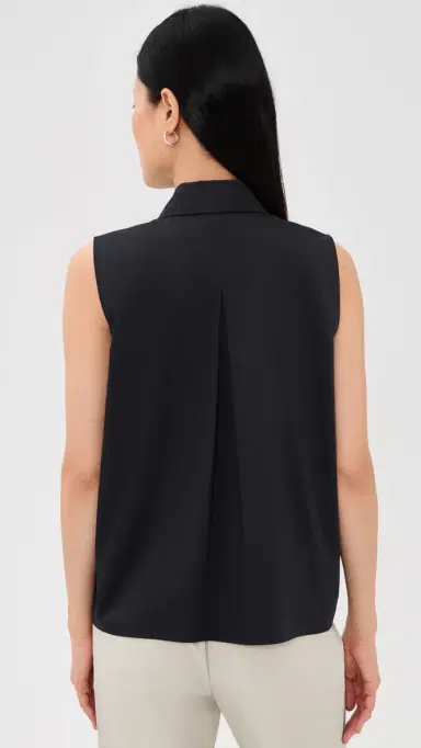 Vince Relaxed Button Down Tank Top | Thumbnail 3 Vince Relaxed Button Down Tank Top | Thumbnail 3