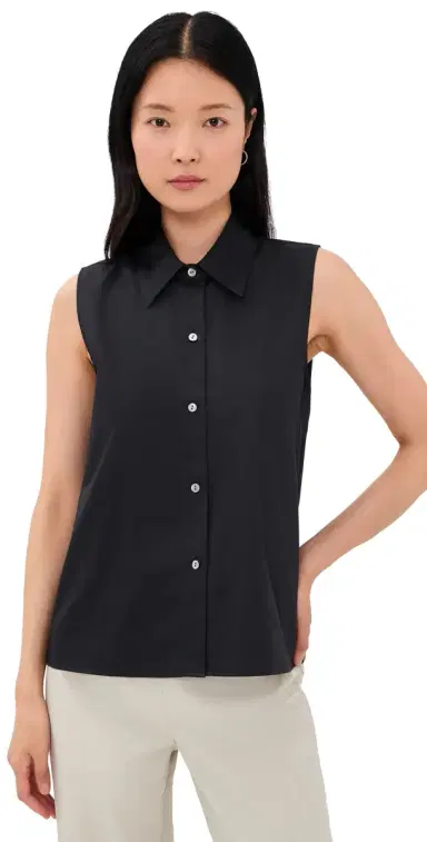 Vince Relaxed Button Down Tank Top | Thumbnail 1 Vince Relaxed Button Down Tank Top | Thumbnail 1