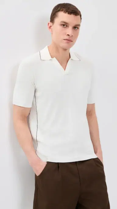 rag & bone Conrad ilk Blend Johnny Polo Chalk | Thumbnail 2 rag & bone Conrad ilk Blend Johnny Polo Chalk | Thumbnail 2