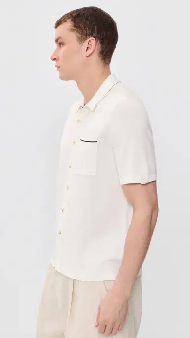 rag & bone Conrad ilk Blend Dalton hirt Chalk | Thumbnail 4 rag & bone Conrad ilk Blend Dalton hirt Chalk | Thumbnail 4