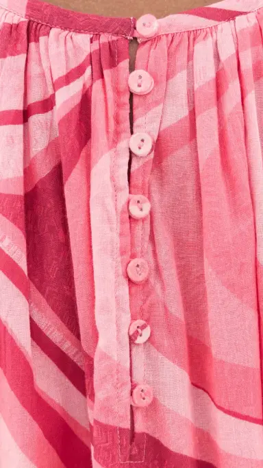 Coniglio Palm Beach Shirred Half Placket Mini Dress Sunrays Sunset Waves One Size | Thumbnail 6 Coniglio Palm Beach Shirred Half Placket Mini Dress Sunrays Sunset Waves One Size | Thumbnail 6