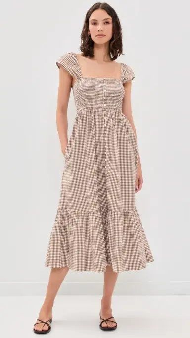 Marea Celine Gingham Dress ocha ini Gingham | Thumbnail 2 Marea Celine Gingham Dress ocha ini Gingham | Thumbnail 2