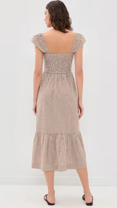 Marea Celine Gingham Dress ocha ini Gingham | Thumbnail 3 Marea Celine Gingham Dress ocha ini Gingham | Thumbnail 3