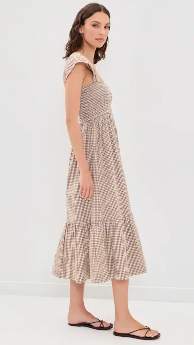 Marea Celine Gingham Dress ocha ini Gingham | Thumbnail 4 Marea Celine Gingham Dress ocha ini Gingham | Thumbnail 4
