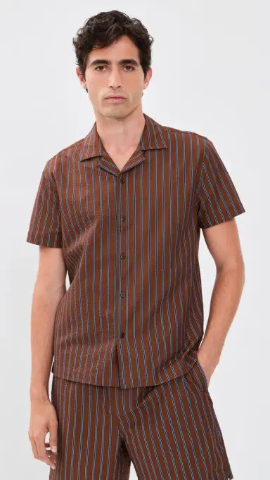 RAILS Amalfi Shirt Rust Navy tripe | Thumbnail 2 RAILS Amalfi Shirt Rust Navy tripe | Thumbnail 2