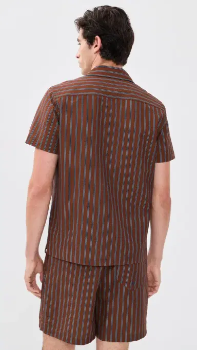 RAILS Amalfi Shirt Rust Navy tripe | Thumbnail 3 RAILS Amalfi Shirt Rust Navy tripe | Thumbnail 3