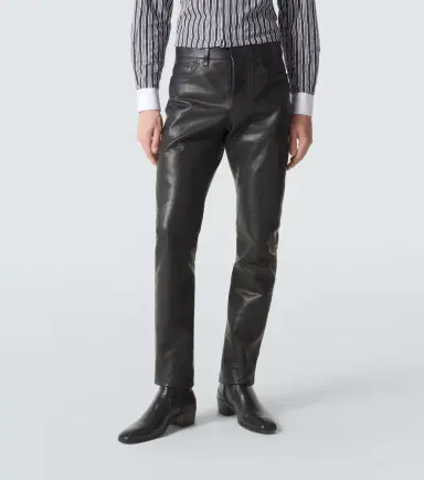 Tom Ford Leather slim pants | Thumbnail 4 Tom Ford Leather slim pants | Thumbnail 4