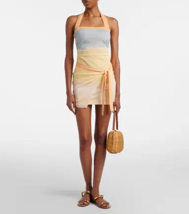 SIR Printed halterneck mesh minidress | Thumbnail 5 SIR Printed halterneck mesh minidress | Thumbnail 5
