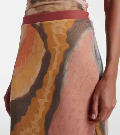 SIR Printed mesh maxi skirt | Thumbnail 3 SIR Printed mesh maxi skirt | Thumbnail 3