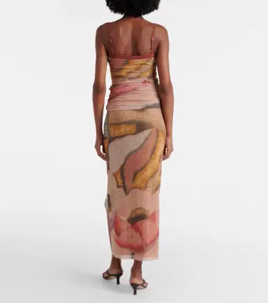 SIR Printed mesh maxi skirt | Thumbnail 5 SIR Printed mesh maxi skirt | Thumbnail 5
