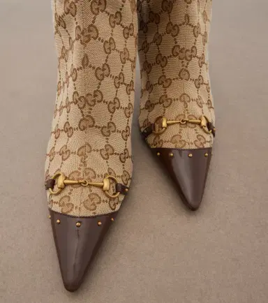 Gucci Savoy GG canvas knee-high boots | Thumbnail 2 Gucci Savoy GG canvas knee-high boots | Thumbnail 2