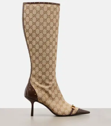 Gucci Savoy GG canvas knee-high boots | Thumbnail 4 Gucci Savoy GG canvas knee-high boots | Thumbnail 4
