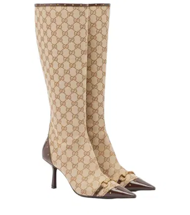 Gucci Savoy GG canvas knee-high boots | Thumbnail 1 Gucci Savoy GG canvas knee-high boots | Thumbnail 1