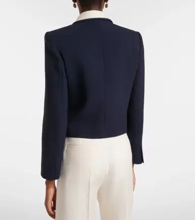 Valentino Tie-neck virgin wool jacket | Thumbnail 4 Valentino Tie-neck virgin wool jacket | Thumbnail 4