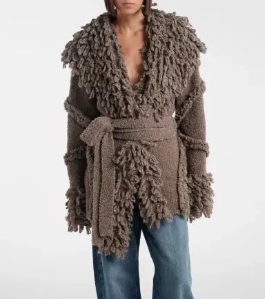 The Attico Fringed wool and cashmere-blend cardigan | Thumbnail 4 The Attico Fringed wool and cashmere-blend cardigan | Thumbnail 4