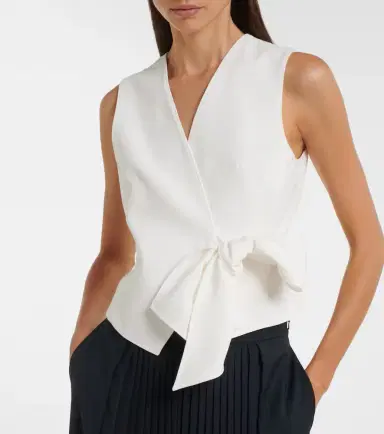 Max Mara Draped cady vest | Thumbnail 2 Max Mara Draped cady vest | Thumbnail 2