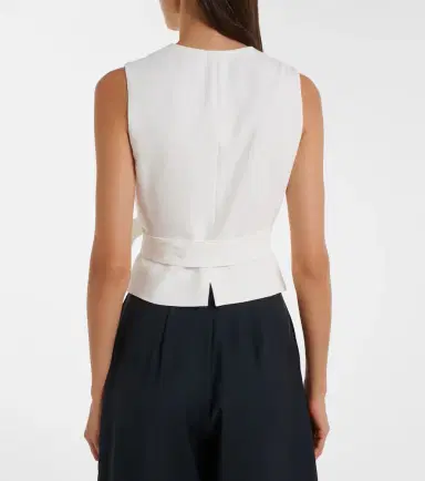 Max Mara Draped cady vest | Thumbnail 4 Max Mara Draped cady vest | Thumbnail 4