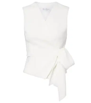Max Mara Draped cady vest | Thumbnail 1 Max Mara Draped cady vest | Thumbnail 1