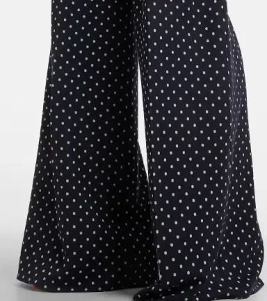 Max Mara Polka-dot jersey wide-leg pants | Thumbnail 2 Max Mara Polka-dot jersey wide-leg pants | Thumbnail 2