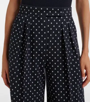 Max Mara Polka-dot jersey wide-leg pants | Thumbnail 3 Max Mara Polka-dot jersey wide-leg pants | Thumbnail 3