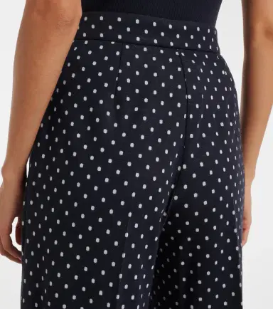 Max Mara Polka-dot jersey wide-leg pants | Thumbnail 6 Max Mara Polka-dot jersey wide-leg pants | Thumbnail 6