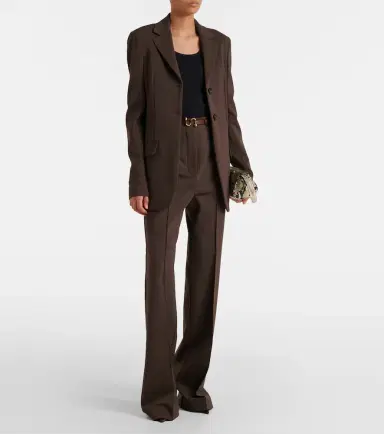 Sportmax Belted crêpe straight pants | Thumbnail 3 Sportmax Belted crêpe straight pants | Thumbnail 3