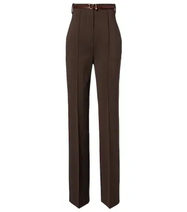 Sportmax Belted crêpe straight pants | Thumbnail 1 Sportmax Belted crêpe straight pants | Thumbnail 1