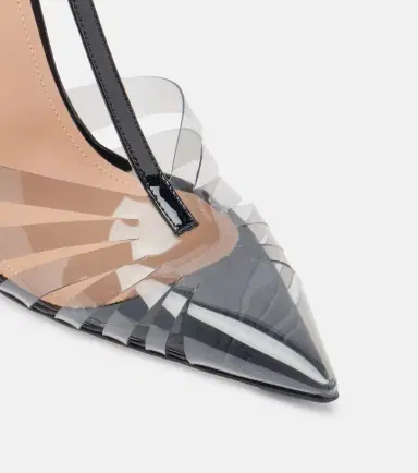 Malone Souliers Jilia leather-trimmed PVC slingback pumps | Thumbnail 4 Malone Souliers Jilia leather-trimmed PVC slingback pumps | Thumbnail 4