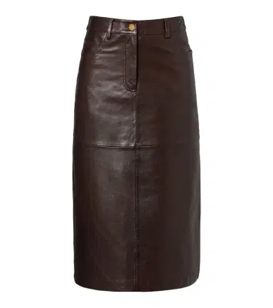 'S Max Mara Leather midi skirt | Thumbnail 1 'S Max Mara Leather midi skirt | Thumbnail 1