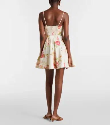 Zimmermann Lucky Picnic floral linen minidress | Thumbnail 4 Zimmermann Lucky Picnic floral linen minidress | Thumbnail 4