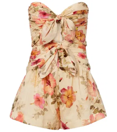 Zimmermann Mahon floral cotton romper | Thumbnail 1 Zimmermann Mahon floral cotton romper | Thumbnail 1