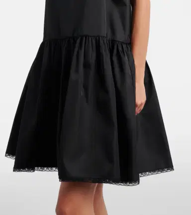 Prada Re-Nylon lace-trimmed minidress | Thumbnail 3 Prada Re-Nylon lace-trimmed minidress | Thumbnail 3