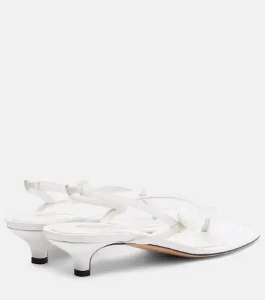 TOTEME Floral-appliqué satin slingback sandals | Thumbnail 2 TOTEME Floral-appliqué satin slingback sandals | Thumbnail 2