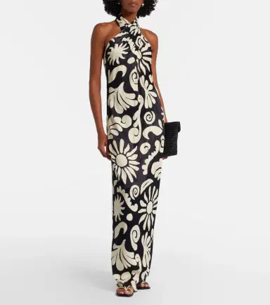 Cala de la Cruz Oliviera printed halterneck maxi dress | Thumbnail 2 Cala de la Cruz Oliviera printed halterneck maxi dress | Thumbnail 2
