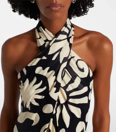 Cala de la Cruz Oliviera printed halterneck maxi dress | Thumbnail 4 Cala de la Cruz Oliviera printed halterneck maxi dress | Thumbnail 4