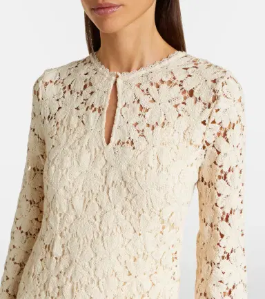 Velvet Jovie cotton-blend guipure lace midi dress | Thumbnail 3 Velvet Jovie cotton-blend guipure lace midi dress | Thumbnail 3