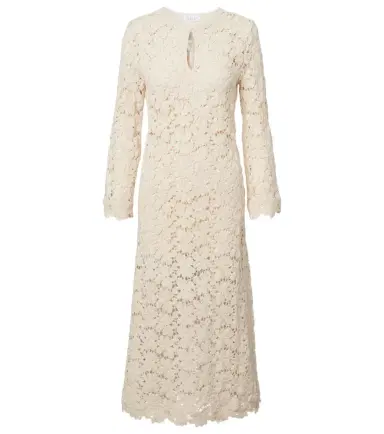 Velvet Jovie cotton-blend guipure lace midi dress | Thumbnail 1 Velvet Jovie cotton-blend guipure lace midi dress | Thumbnail 1