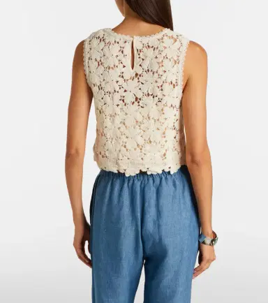 Velvet Simona cotton-blend guipure lace top | Thumbnail 2 Velvet Simona cotton-blend guipure lace top | Thumbnail 2
