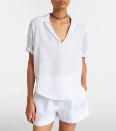 Velvet Vivica linen top | Thumbnail 3 Velvet Vivica linen top | Thumbnail 3