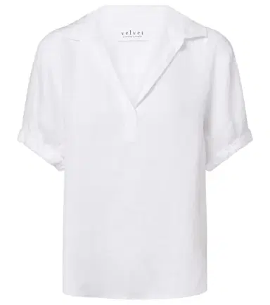 Velvet Vivica linen top | Thumbnail 1 Velvet Vivica linen top | Thumbnail 1