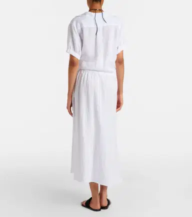 Velvet Virginia linen midi skirt | Thumbnail 6 Velvet Virginia linen midi skirt | Thumbnail 6