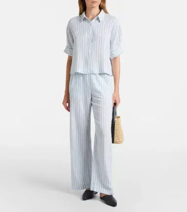 Velvet Greya striped cotton and linen shirt | Thumbnail 3 Velvet Greya striped cotton and linen shirt | Thumbnail 3