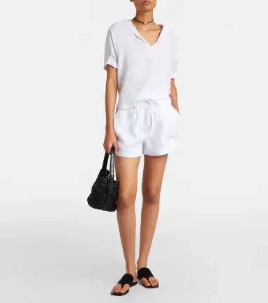 Velvet Sutton linen shorts | Thumbnail 2 Velvet Sutton linen shorts | Thumbnail 2