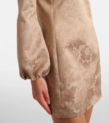 Saint Laurent Floral brocade minidress | Thumbnail 3 Saint Laurent Floral brocade minidress | Thumbnail 3