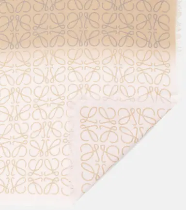 Loewe Anagram wool, silk and cashmere scarf | Thumbnail 2 Loewe Anagram wool, silk and cashmere scarf | Thumbnail 2